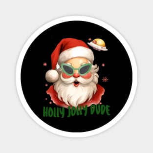 Holly Jolly Dude Magnet